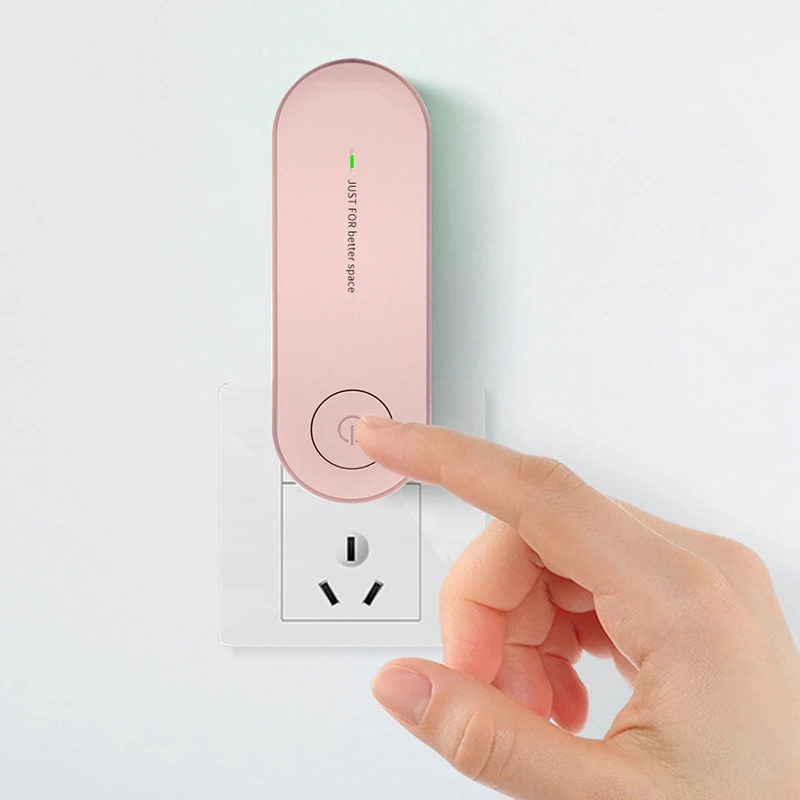 เครื่องกรองอากาศไอออไนเซอร์เครื่องฟอกอากาศแบบพกพาขนาดเล็กสำหรับใช้ในบ้านเพื่อกำจัดควันน้ำหอมปรับอากาศเครื่องกำจัดกลิ่นแบบพกพา