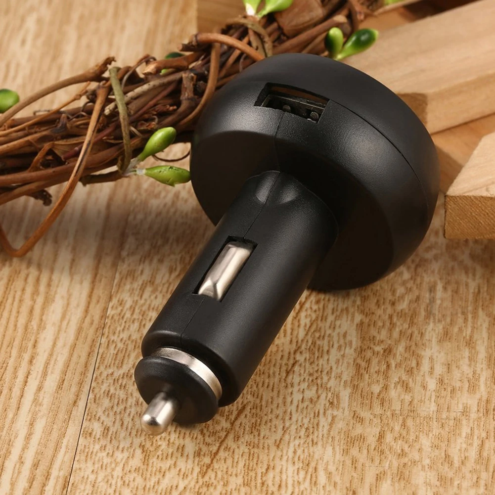 

Car Charger 3 in 1 12/24V Charge with Voltmeter Switch Car Auto LED Digital Voltmeter Gauge Thermometer USB Charger