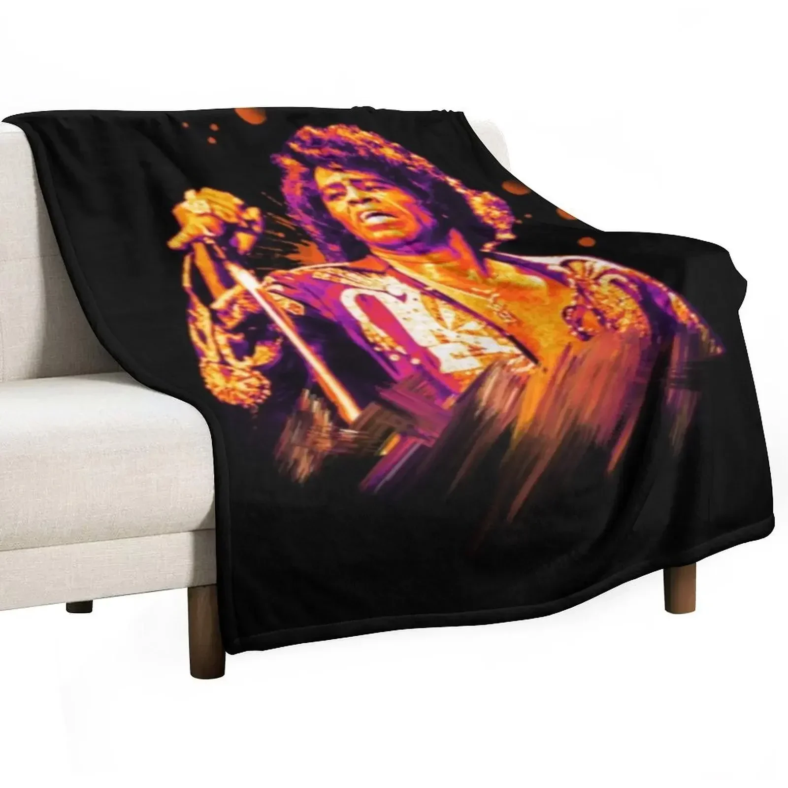 James Brown T-ShirtJames Brown funk Throw Blanket Retros Personalized Gift Stuffeds Blankets