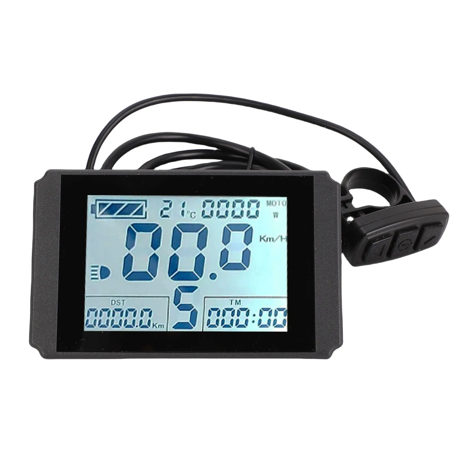 

ЖК-дисплей для электровелосипеда, прозрачная панель дисплея для электросамоката с кабелем SM, простая установка, прочный, для руля диаметром 22,2 мм