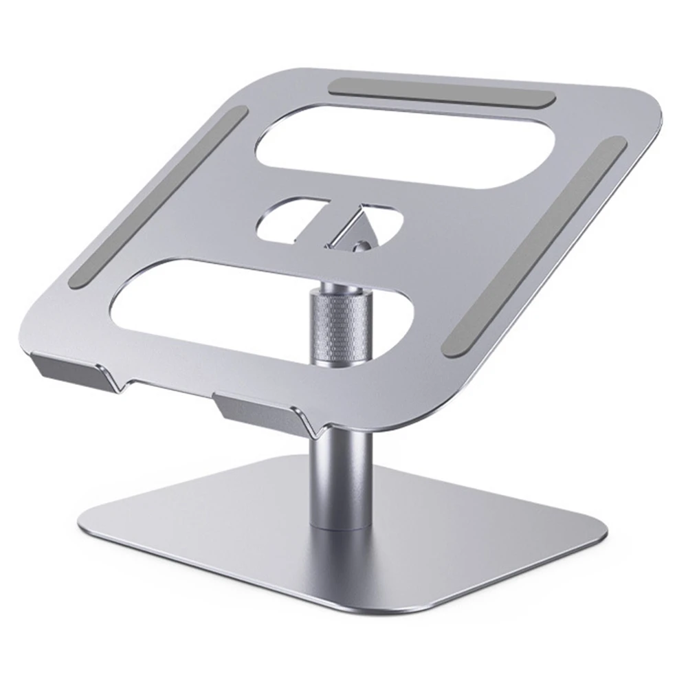 Notebook Computer Bracket Aluminum Alloy Adjustable Lifting Cooling Bracket Scalable Rotating Adjustment (Silver)