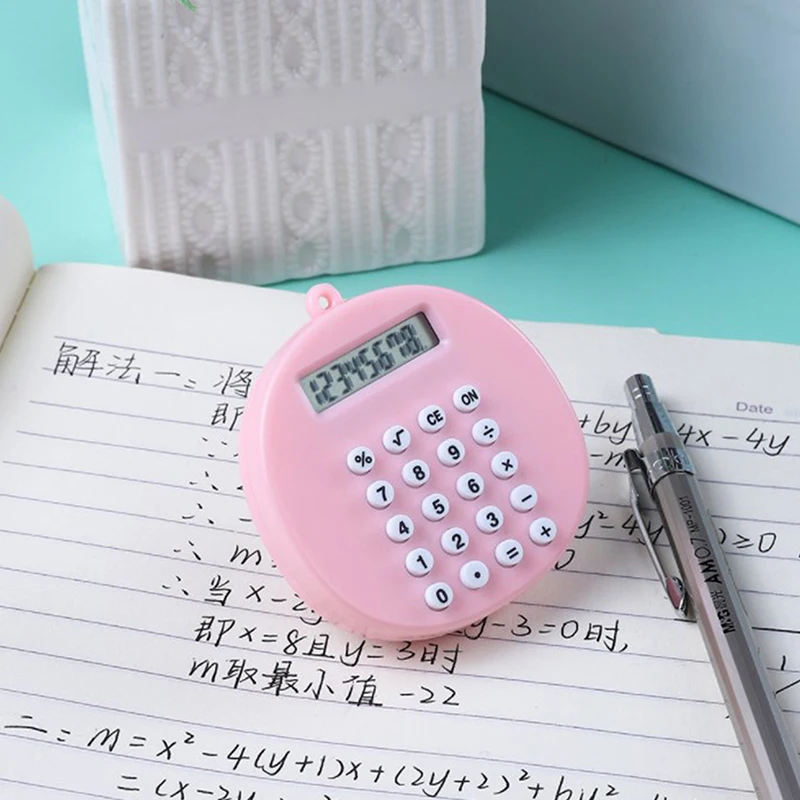 Small Calculator Plastic Pocket Calculator Clear Number Cute Shape Durable Handheld Portable Mini Calculator