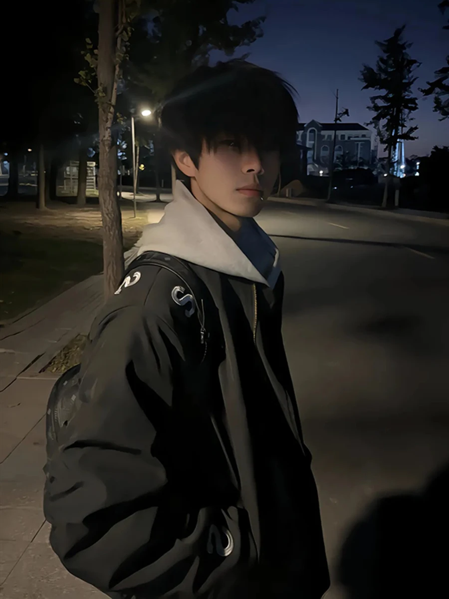 

Мужская зимняя куртка-пилот Bla с вышивкой, хлопковая, в американском уличном стиле, класса люкс, верхняя одежда