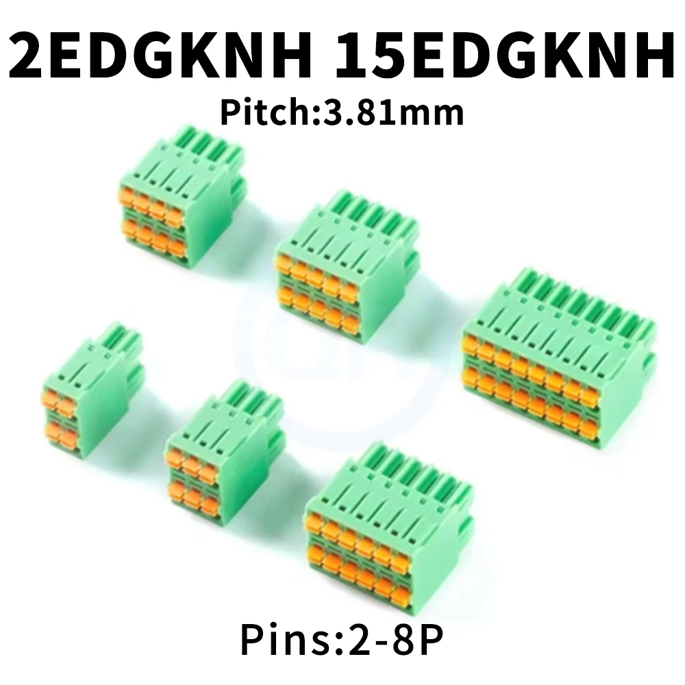 (10 pcs) KF 2EDGKNH-3.81mm - 2* 2P 3P 4P 5P 6P 8P Pluggable Connector Terminal 3.81mm Pitch KF 15EDGKNHC 3.81 2*2~8P