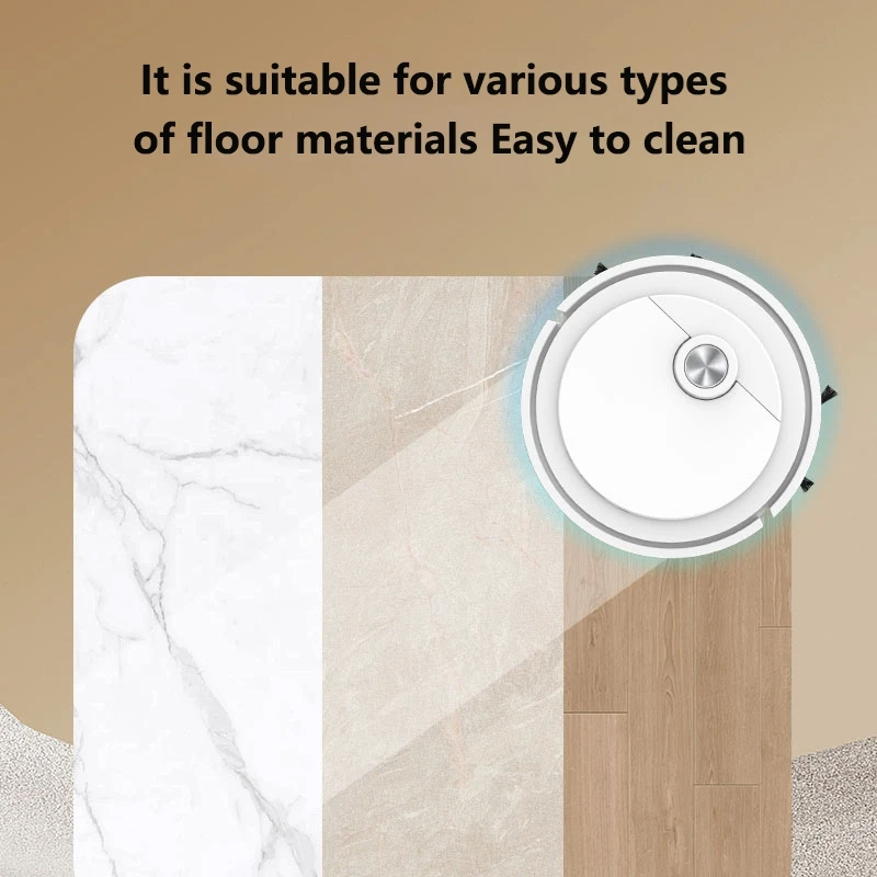 Robot Penyapu Pintar Midea 3-in-1 Pembersih Rumah Tangga Isi Ulang Otomatis Sepenuhnya Penyedot Debu Daya Hisap 6000Pa untuk Bulu Hewan Peliharaan