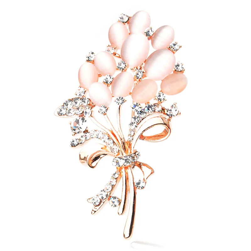 Broche de moda para cárdigan de mujer, lujoso pin ornamental para una gran atmósfera, accesorio de cristal de imitación para uso diario