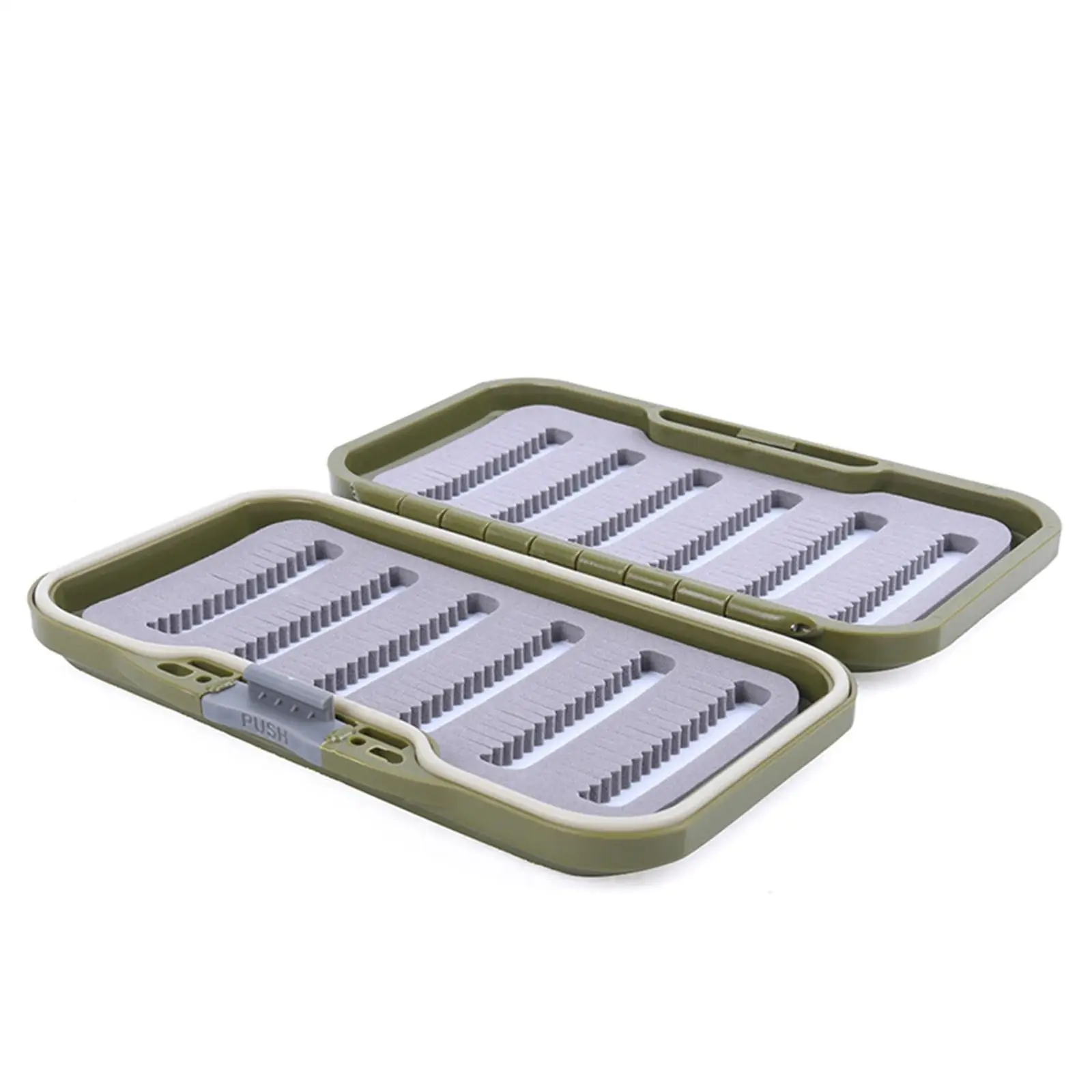 Portable Fly Fishing Box Double Sided Lure Organizer Foam Pad Storage Case for Outdoor Fishing Equipment