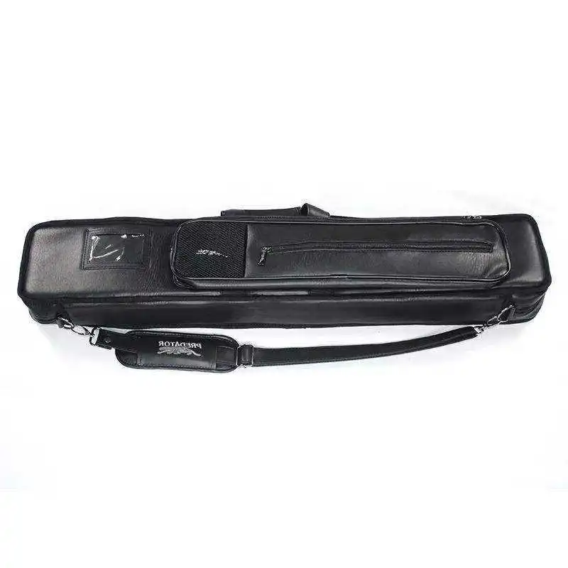 

PU Leather 4B8S 12 Holes Black Color Predator Billiard Cue case Bag Carrying Cue Stick