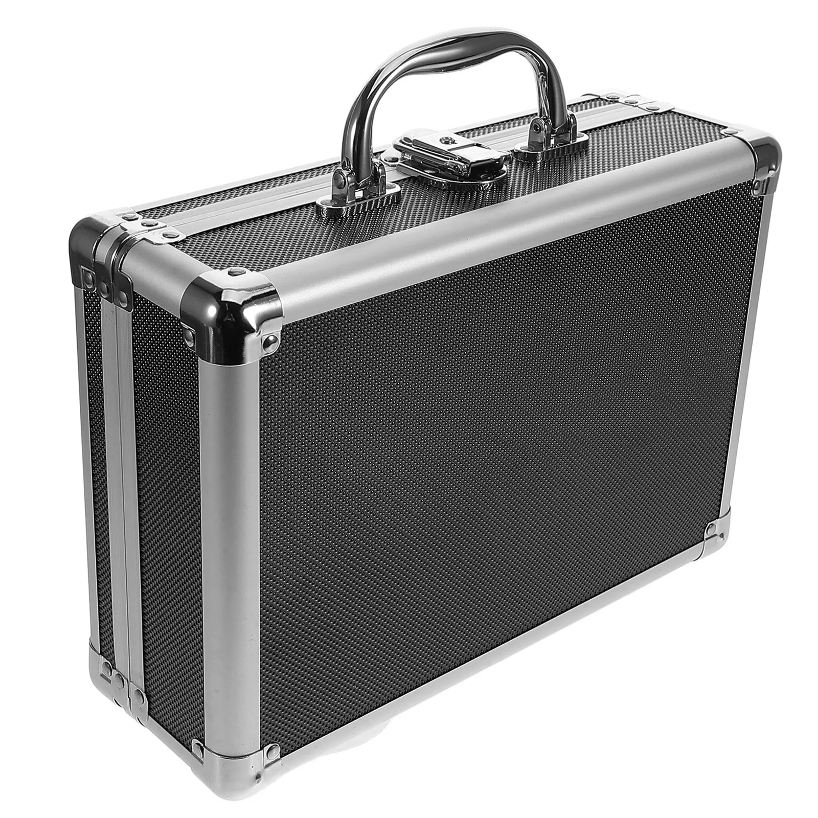 

Aluminum Alloy Toolbox Organizer Safe Lock Portable Tool Case Large Capacity Metal Tool Box Handle Craftsman Storage