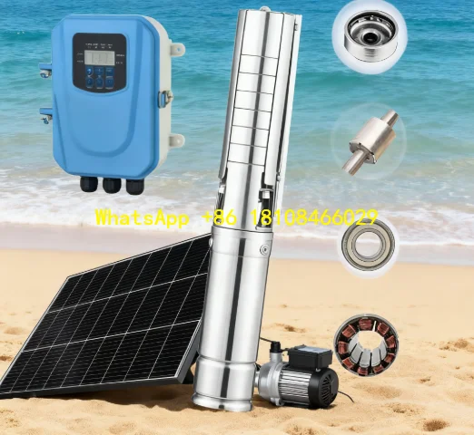 

Solar Submersible Water Pump for Shallow Well Water Supply for Rural Homes110V Flow Rate 8M3/h Well Depth /Head:145m