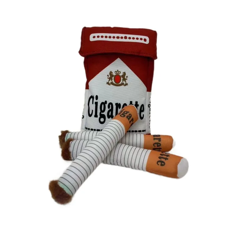 Squeaky Interactive Giggles Dog Toys Giggle Cigarette Dog Toys with a Box Safe Gifts for Puppies Small Dogs and Medium Dogs