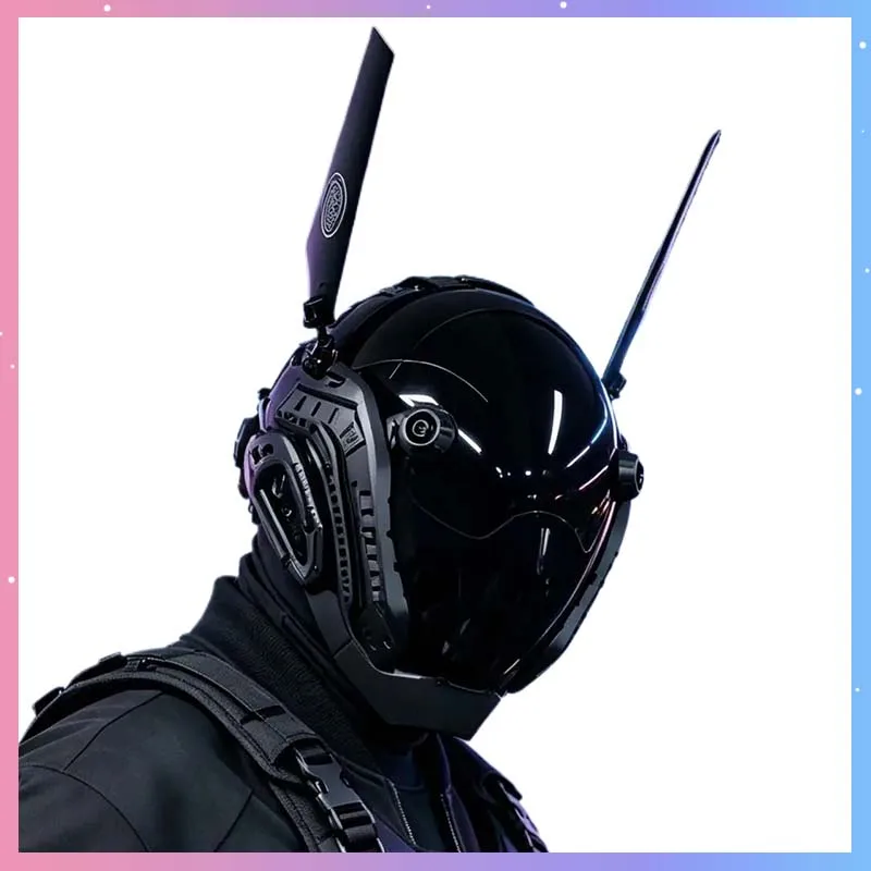 Cyber punk Mask Halloween Cosplay Costumes Coser Props For Music Festival Comic-Con Party Performance Sci-Fi Mech Warrior Mask