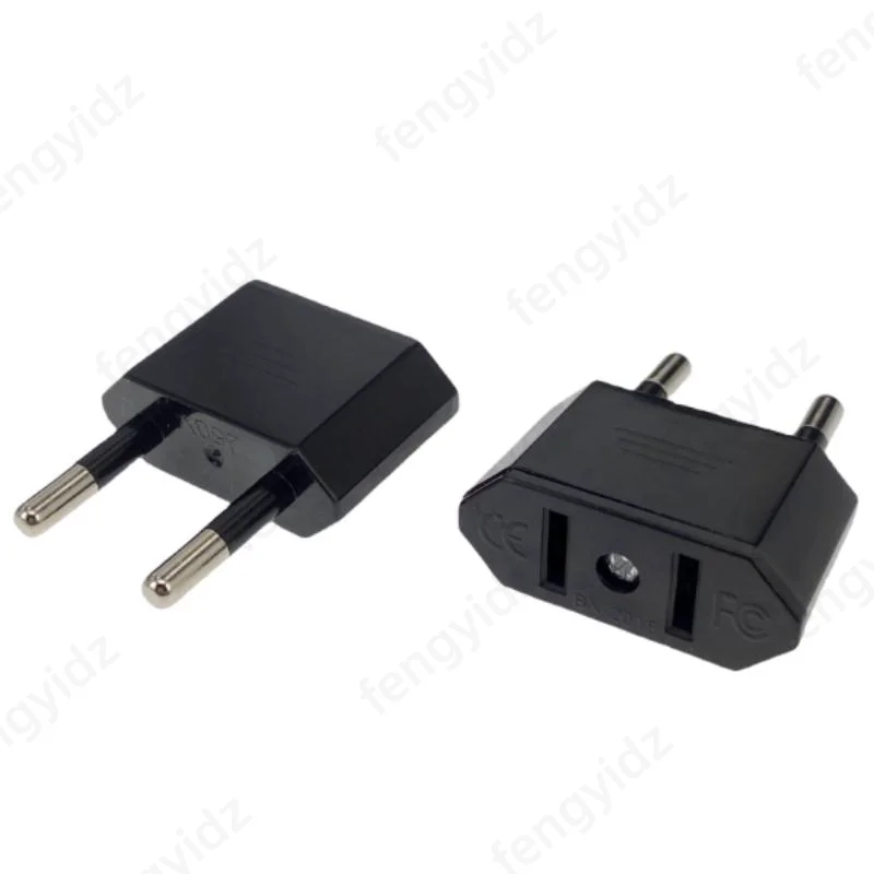 American China To EU Europe Travel Power Adapter 2 pin US To EU Plug Adapter