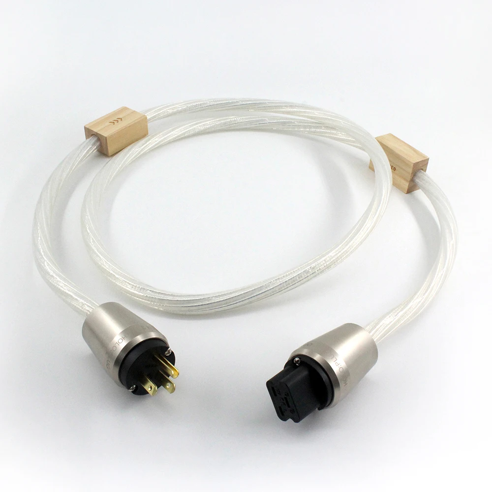 

2 Reference Power Cable Seven Silver-Plated EU/US C19 20A Plug Socket Connector AC Power Cord Without Box