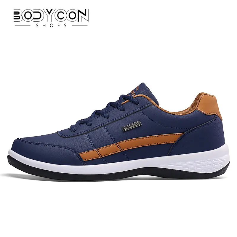 Men Shoes Leather Sneakers Trend Casual Shoe Italian Breathable Leisure Male Sneakers Non-slip Footwear Men Vulcanized Shoes