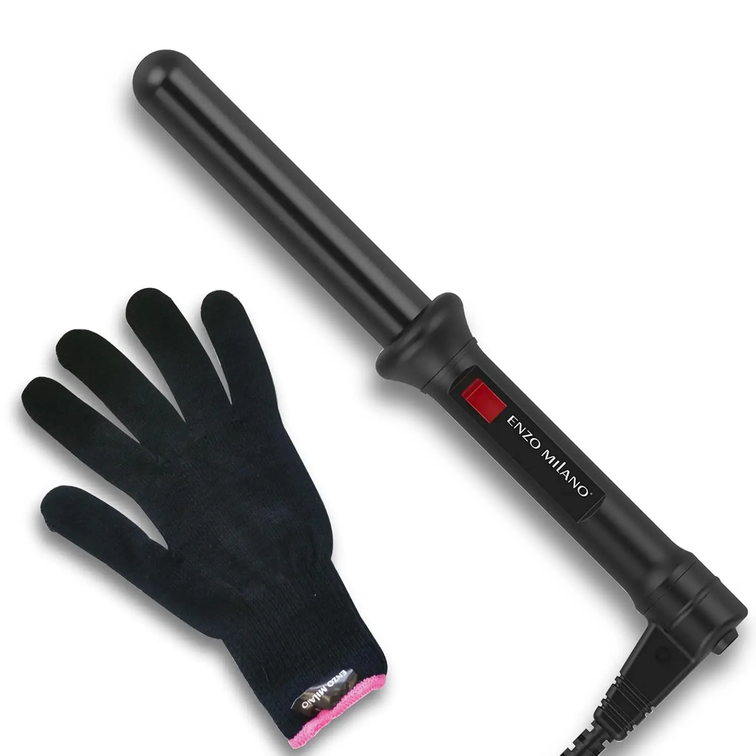 

25mm (1 Inch) Clipless Ceramic Curling Iron for Beach Waves & Spiral Curls