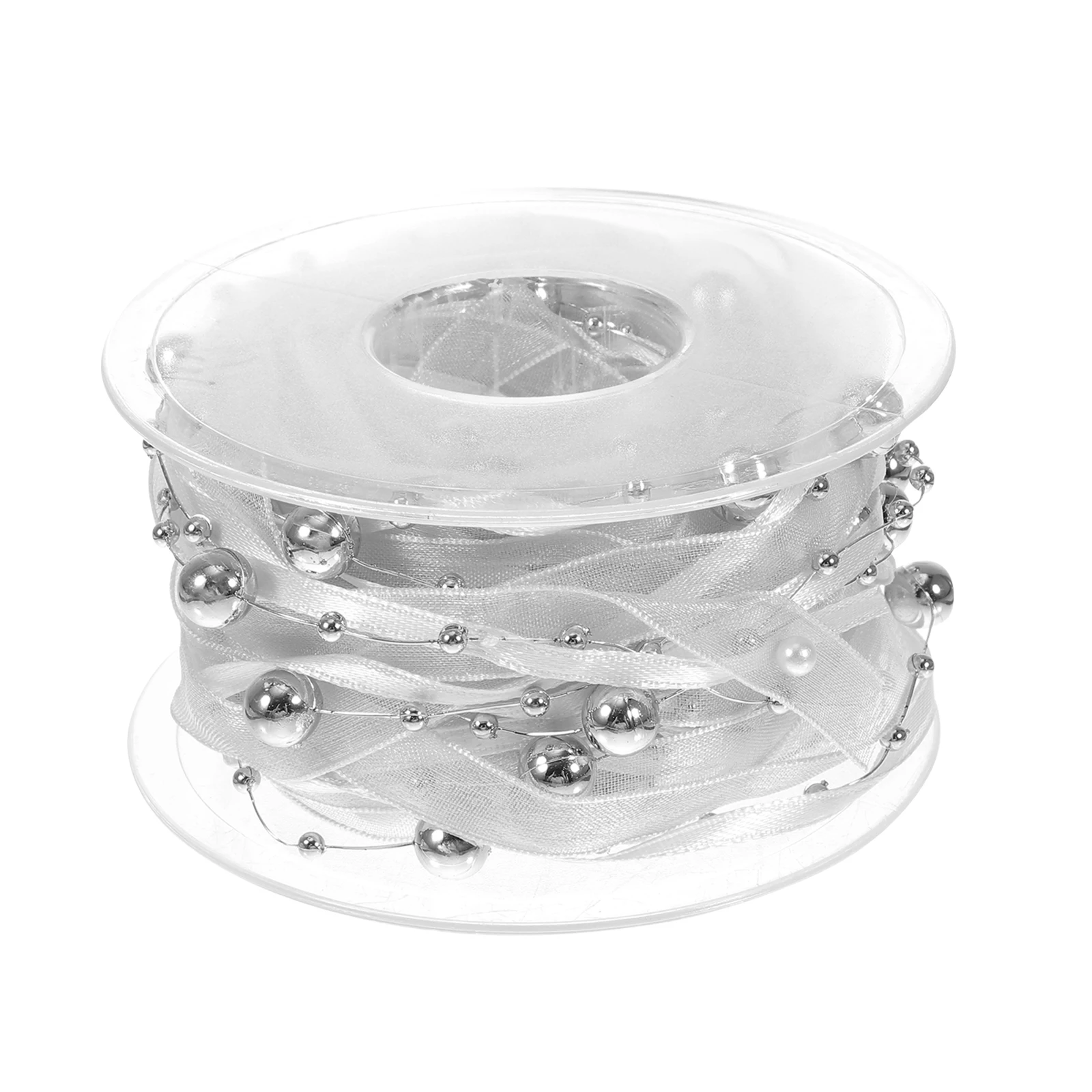 

1 Roll Beads Chain Ribbon 15Mm 10Meters Decorative Flower Packaging Diy Craft Wrapping Ribbon For Gift Wedding Decoration