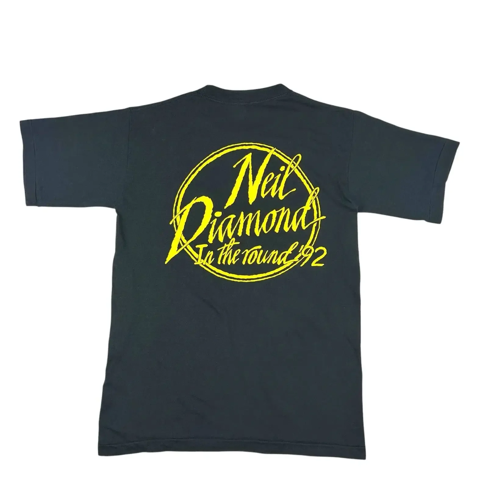 Vintage Neil Diamond 1992 Tour T Shirt Herren M schwarz Einzelnaht Konzert vintage Washed Top For Everyday Wear