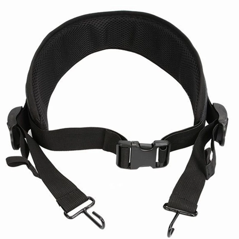 Adjustable African Drum Belt Breathable Snare Drum Waist Strap Thickened Drums Metal Hook Belt Percussion Instruments Parts