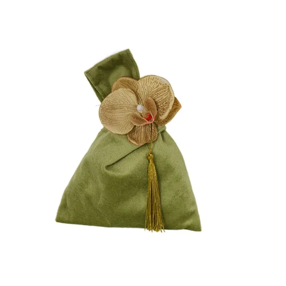 

Бархатная сумка-клатч с узлом и ручкой-цветком, вместительная маленькая сумка-тоут для праздников и прогулок