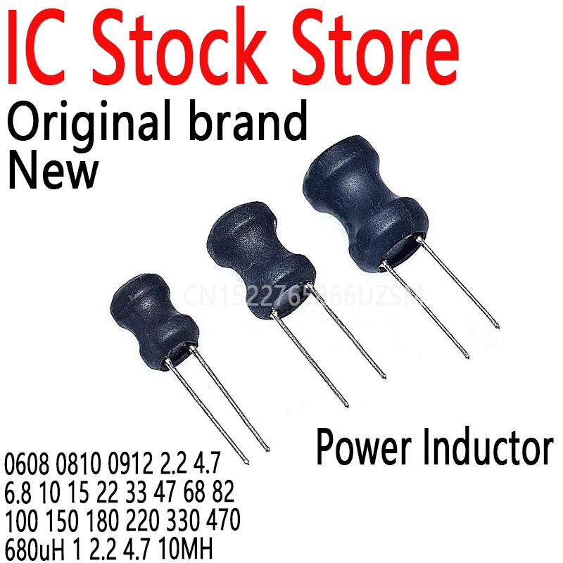 20PCS Power Inductor Inductance 0608 0810 0912 2.2 4.7 6.8 10 15 22 33 47 68 82 100 150 180 220 330 470 680uH 1 2.2 4.7 10MH