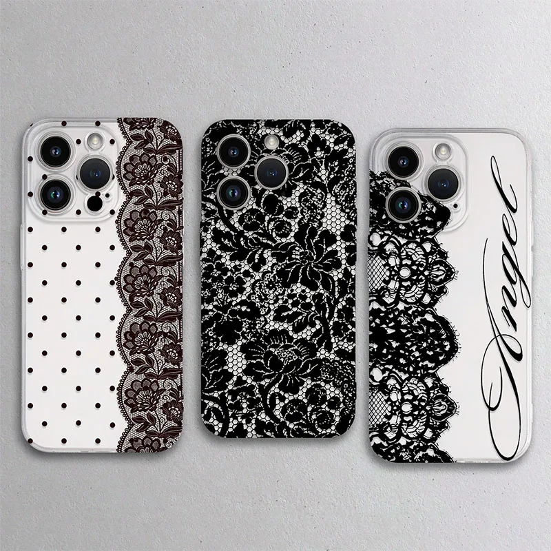 Vintage Lace Art Phone Case for OPPO Reno 16 15 14 13 12 11 Pro 16F 15F 14F A98 A97 A94 A79 A78 A74 A58 A57 A5 A3 Case