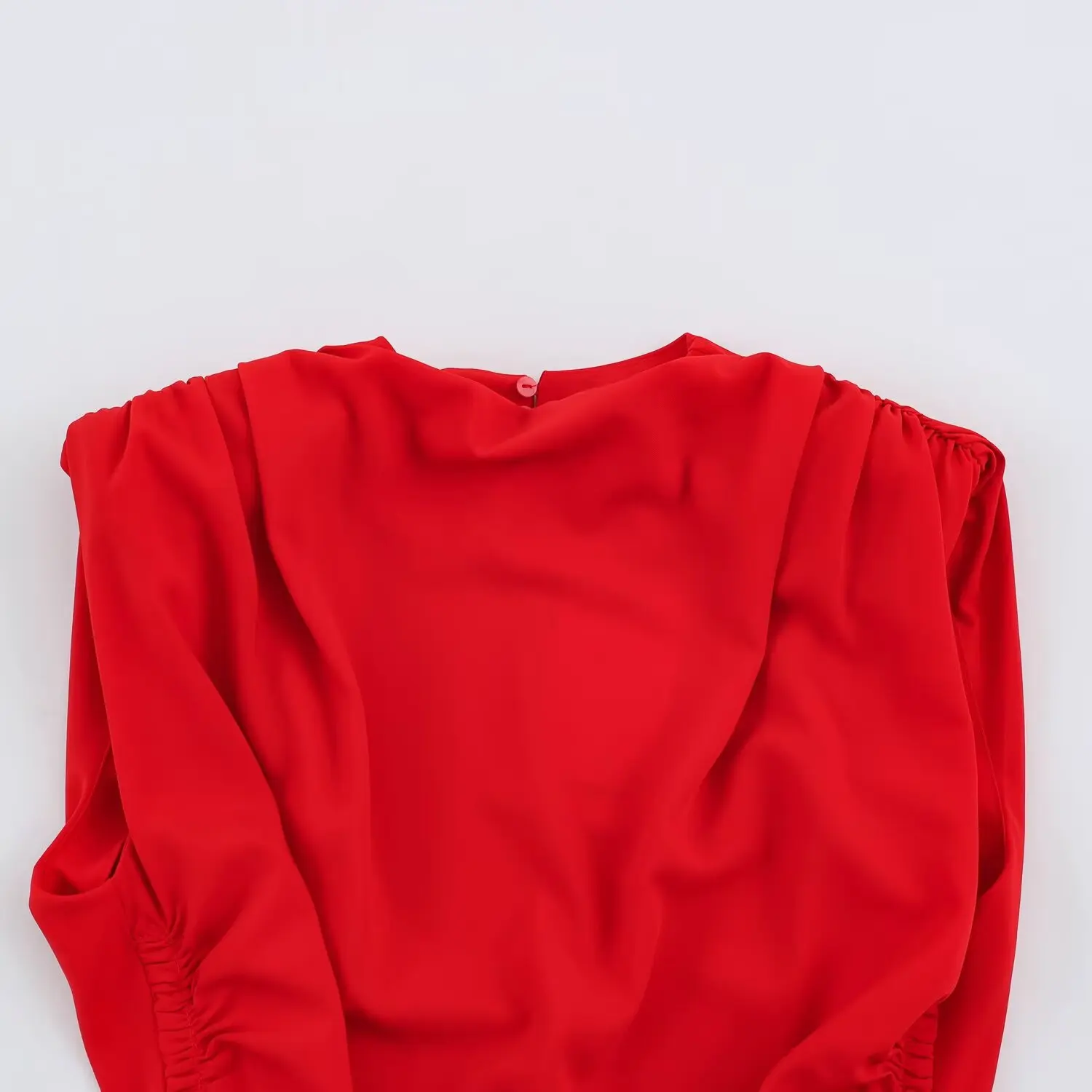 2026 Neues Damen-Minikleid, schlicht, figurbetont, sexy, unifarben, ärmellos, Abendkleid, elegant, mit Falten, schmaler Schnitt, seitlicher Reißverschluss, Freizeitkleid – Detail 6