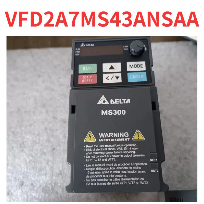 

Second-hand VFD2A7MS43ANSAA inverter tested OK