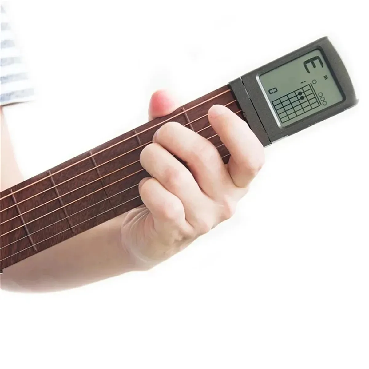 Pocket Guitar Chord Trainer Guitar Practice Tool with Screen 6 Frets Guitar Finger Trainer for Trainer Beginner  Portable