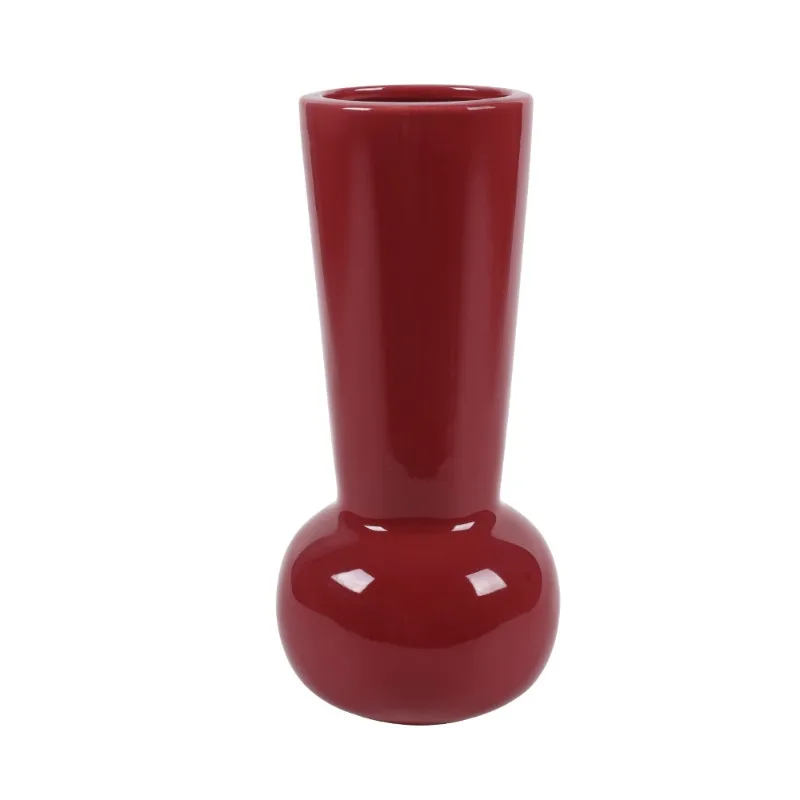 

Red vase ceramic medieval high-end Chinese style high-value wedding