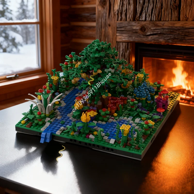 

1010 шт. MOC сад Eden диорама модель строительные блоки игрушка архитектура рождественские подарки сборка творческая идея кирпич на день рождения