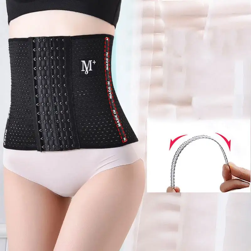Удобный дышащий пояс для живота, пояс для тренировки талии, женский корсет для похудения, послеродовой регулируемый пояс, восстановительный бандаж, корсет