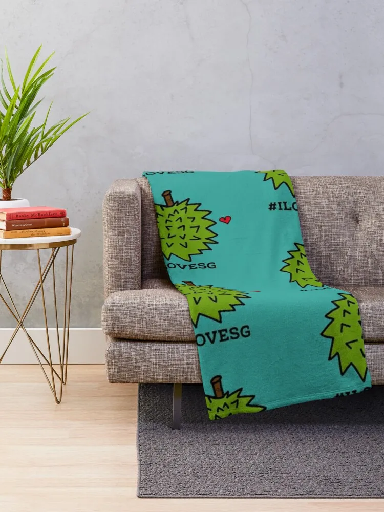 LaMaisonOfMY ILOVESG COLLECTION DURIANS NO.1 Throw Blanket Thermal heavy to sleep Luxury Throw Blankets