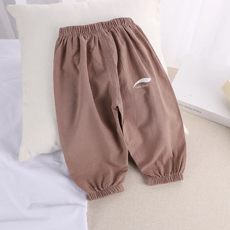 New Childrens Mosquito Proof Pants Summer Baby Air Conditioning Lantern Pants for Boys and Girls Wearing Mosquito Proof Pants