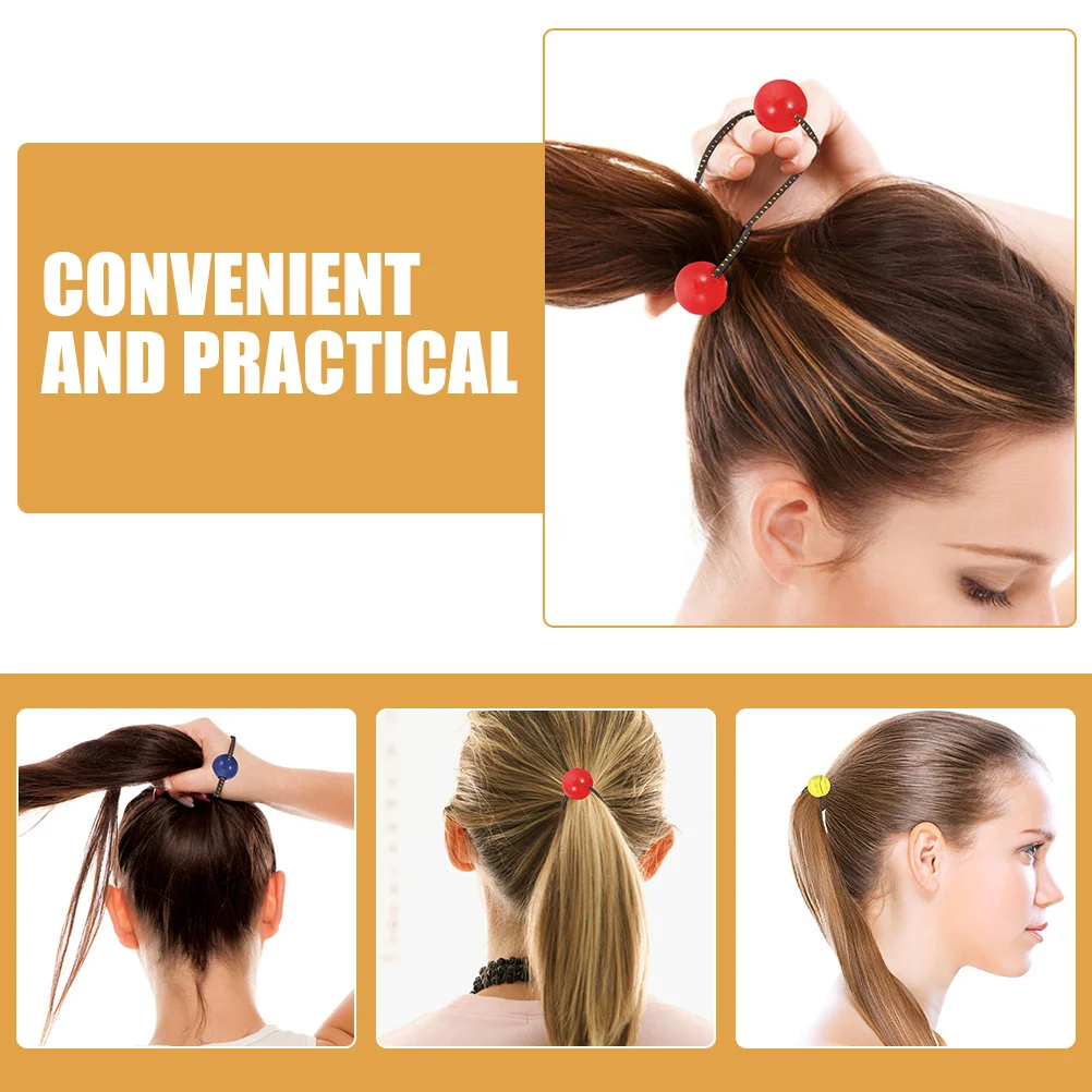 

20Pcs Fashion Double Ball Hair Ties Elastic Hair Ropes for Kids Girls Cute Ponytail Holders Matching Outfits Gift Idea