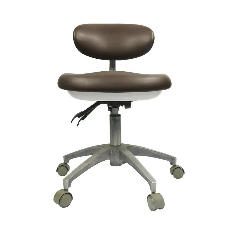 Retro casual office swivel chair, small and compact computer chair for home use, comfortable and sedentary pulley