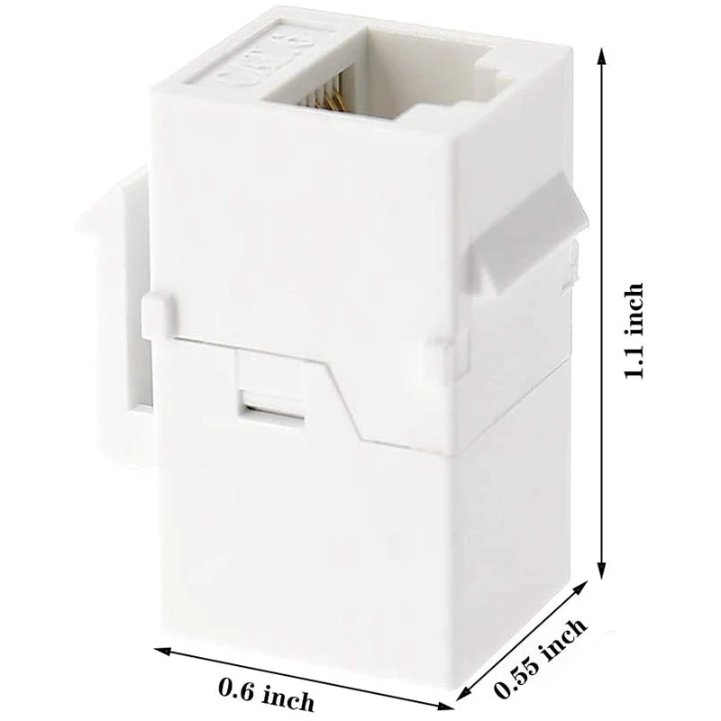 50 упаковок, черные разъемы CAT6 RJ45 Keystone Jack