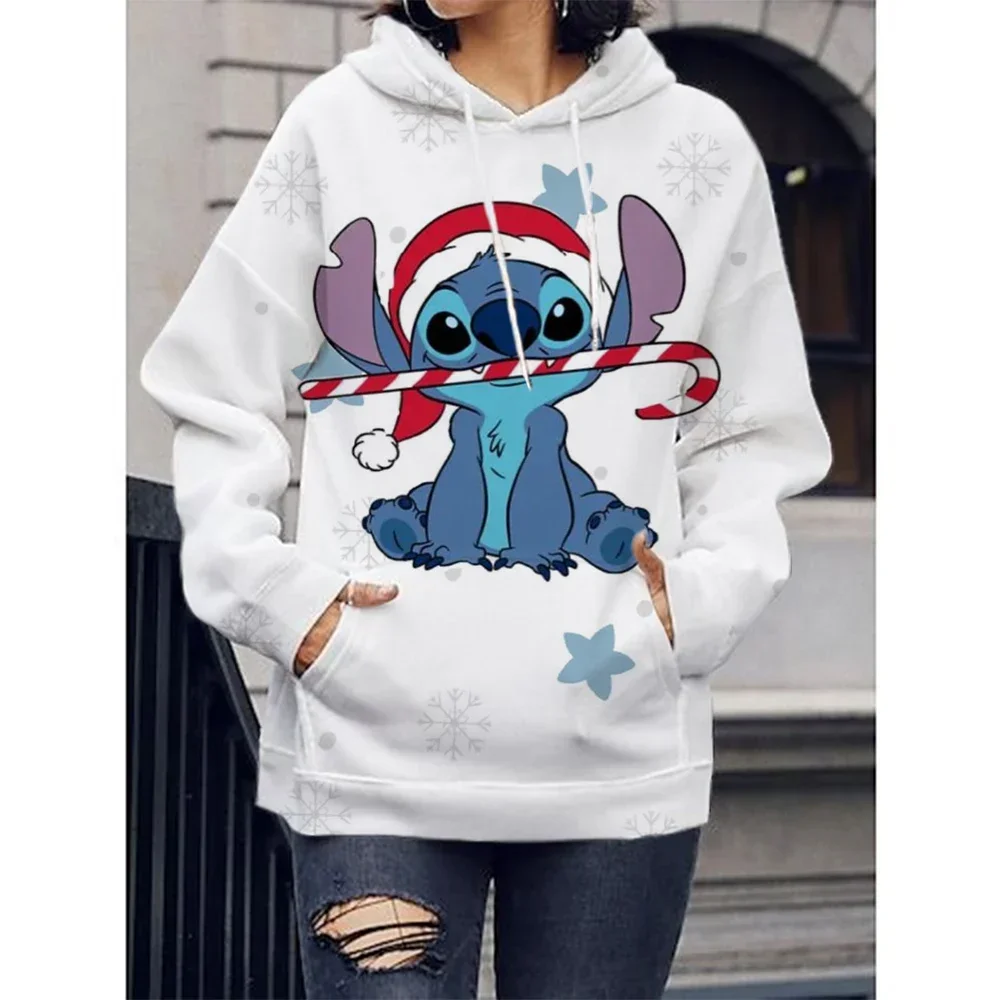 New Autumn Winter Hot-selling Disney Stitch Sweater 3D Printing Adult Women\'s Spring and Autumn New Hoodie Street Casual Jumper