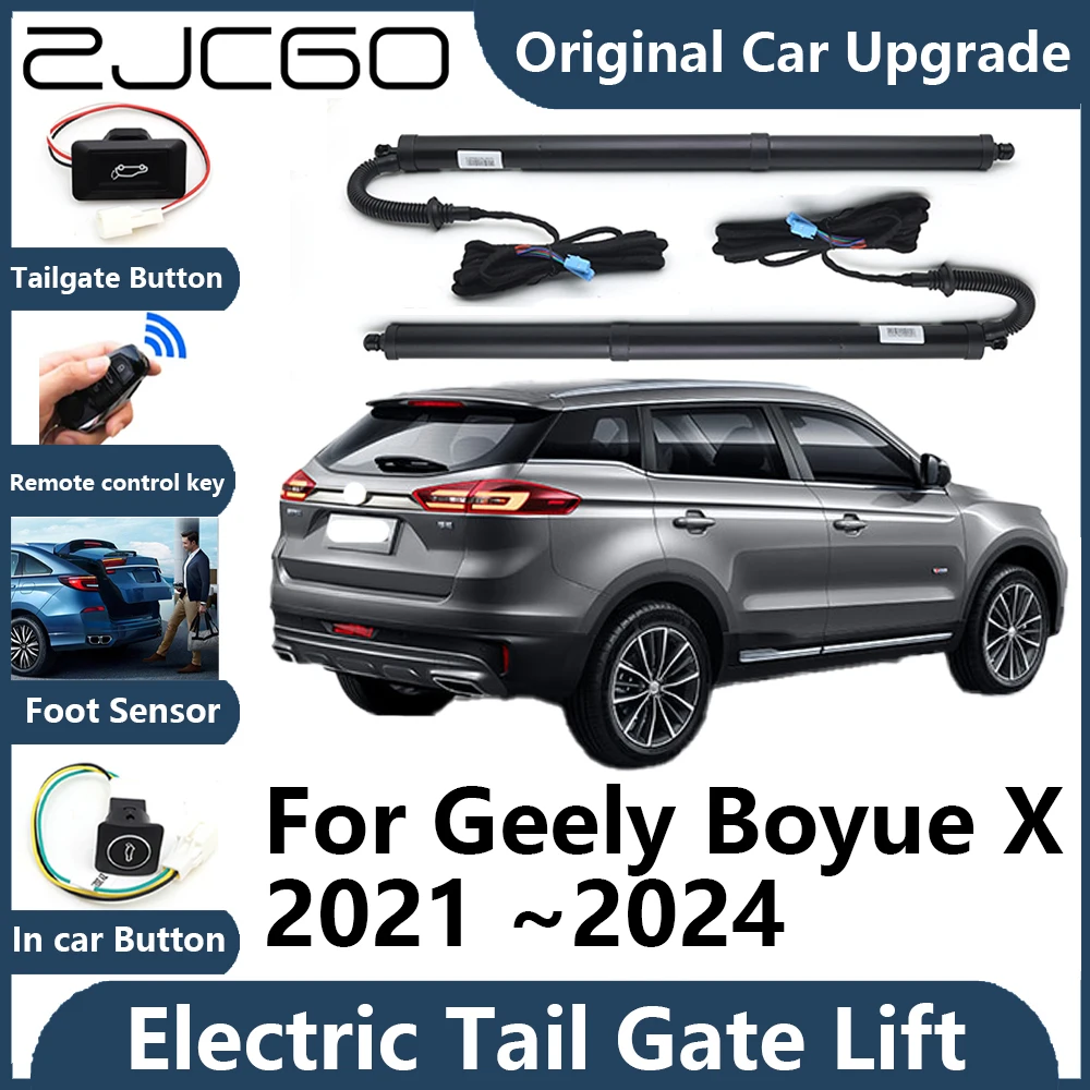 

ZJCGO For Geely Boyue X 2021~2024 Automatic Tailgate Electric Tail Gate Lift Prop Support Vehicle Power Rear Door Liftgate Strut