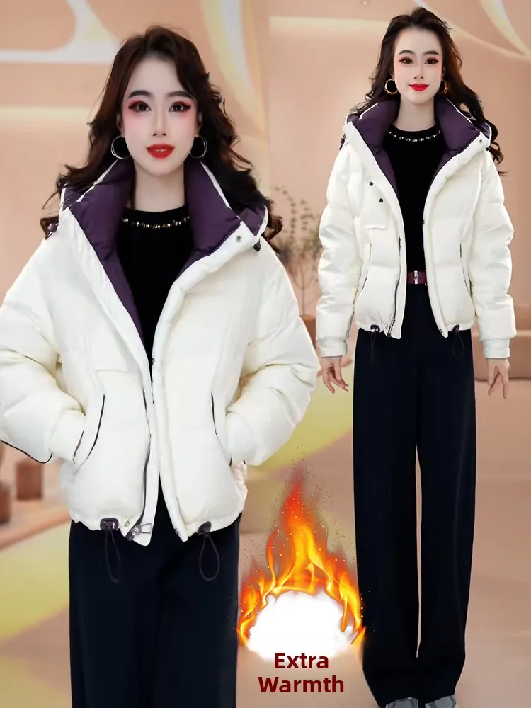 Único Sli ort Thiened algodón Jaet mujer Faionable todo fósforo Otoño Invierno nueva llegada abrigo forrado de Fce