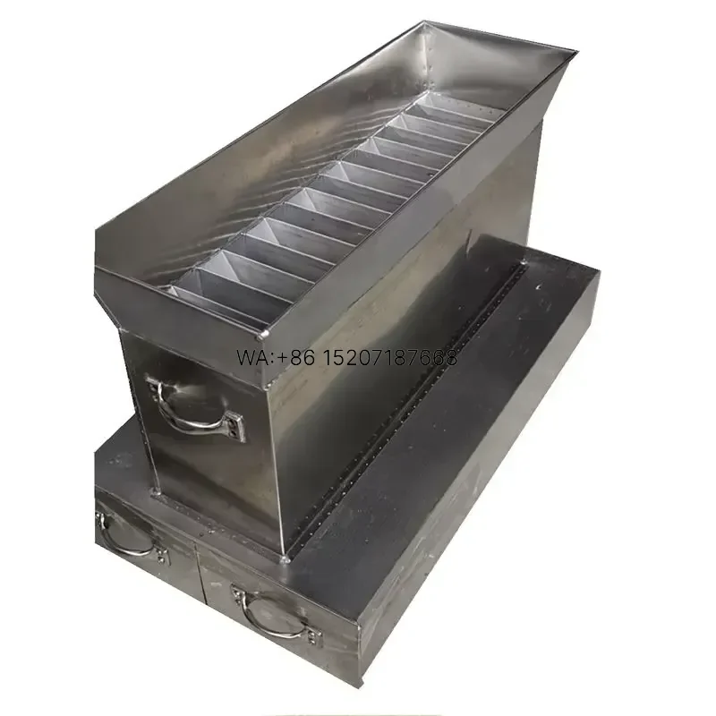 Wmwmnu Stainless Steel Laboratory Riffle Sample Splitter for Mineral Screening and Aggregate Separation