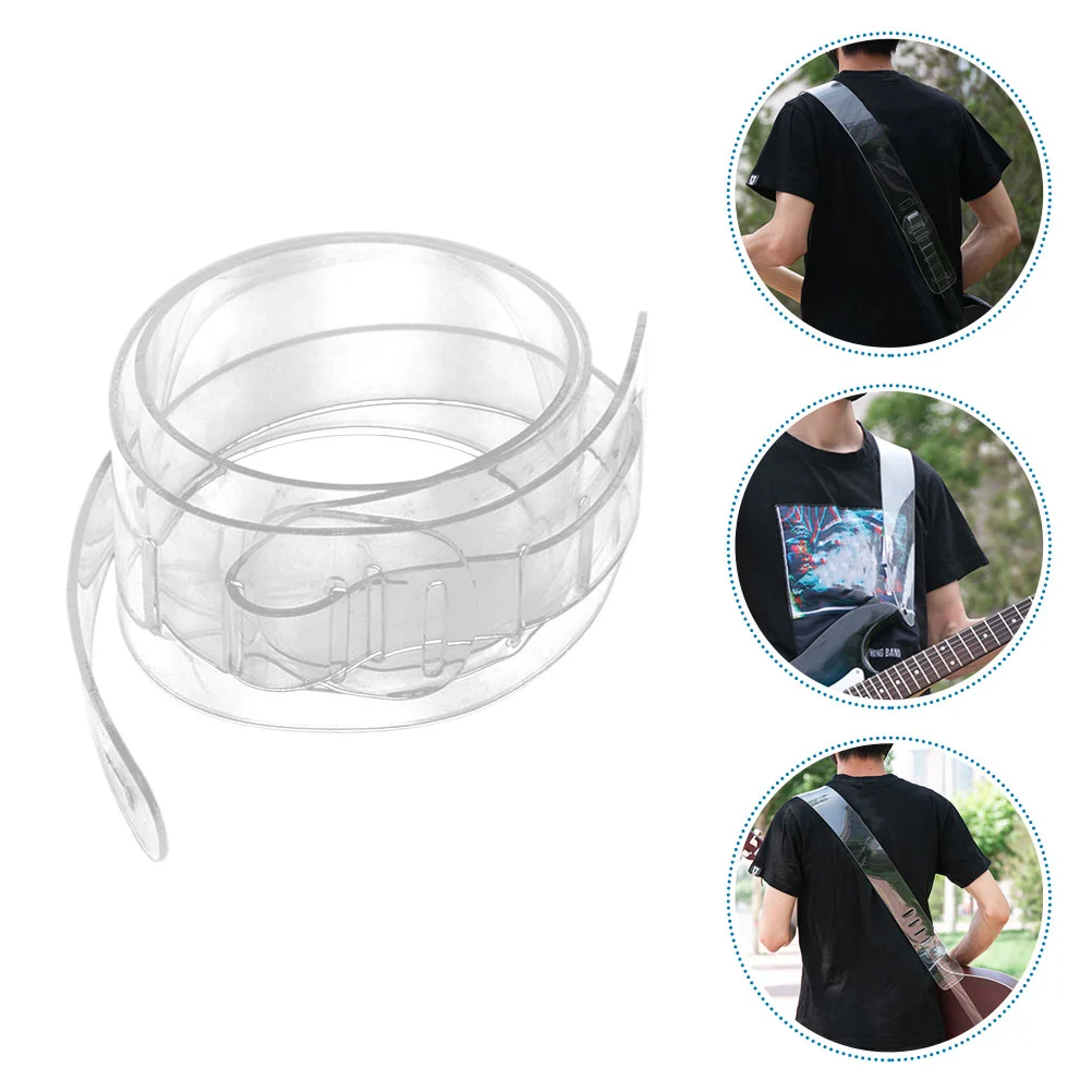 

Transparent Guitar Strap Ukulele Banjo Shoulder Belt Bass Acoustic Guitars Creative High Quality