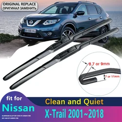 Front Wiper Blades For Nissan X-Trail Xtrail 2001~2018 T30 T31 T32 Accessories Auto Car Windscreen 2012 2013 2014 2015 2016 2017