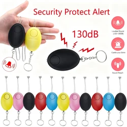 Cheap Self Defense Alarm 120dB Egg Shape Girl Women Security Protect Alert Personal Safety Scream Loud Keychain Emergency Alarm
