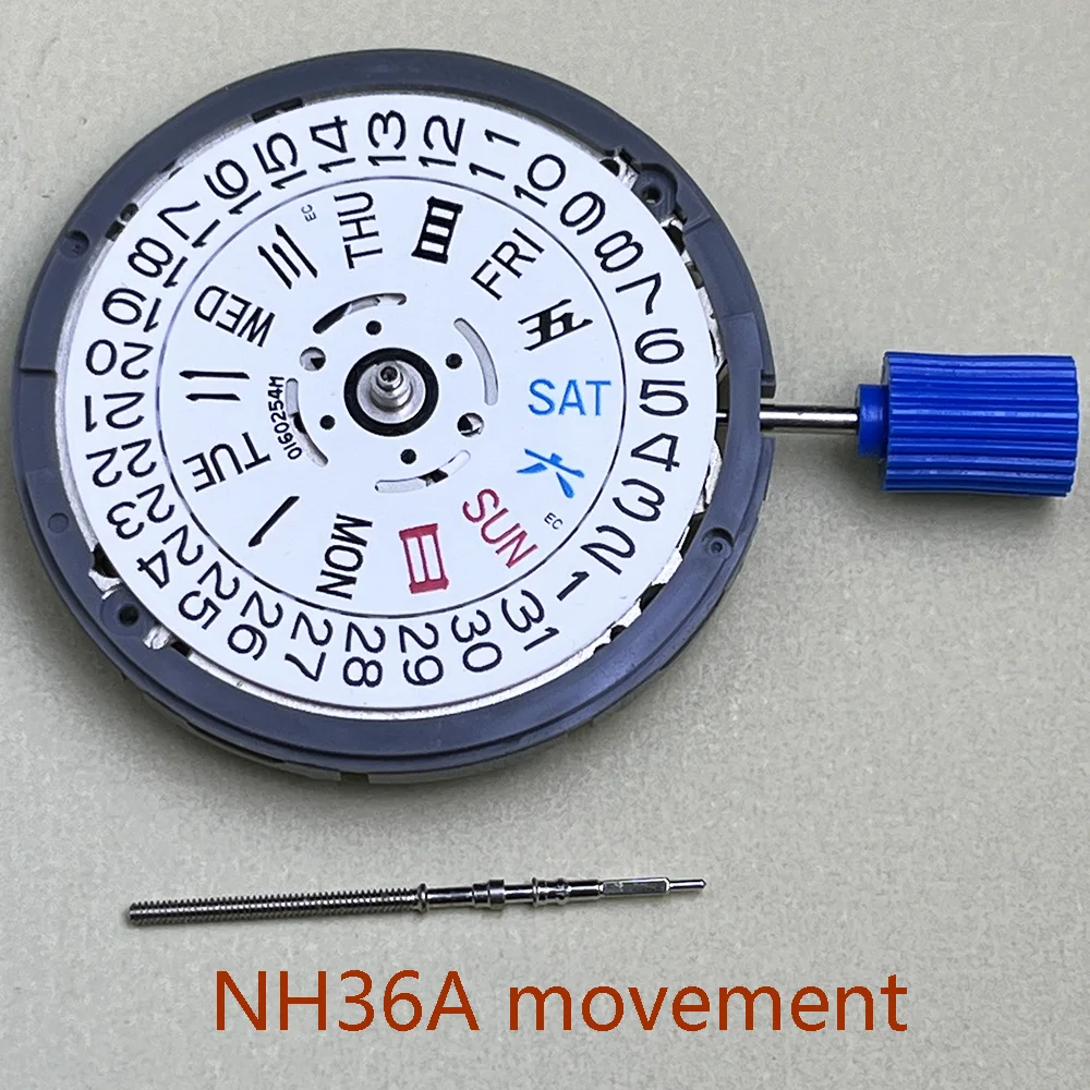 

Белый календарь NH36 новая заводная головка с автоматическим механизмом 3,0 часа NH36 детали и аксессуары для часов