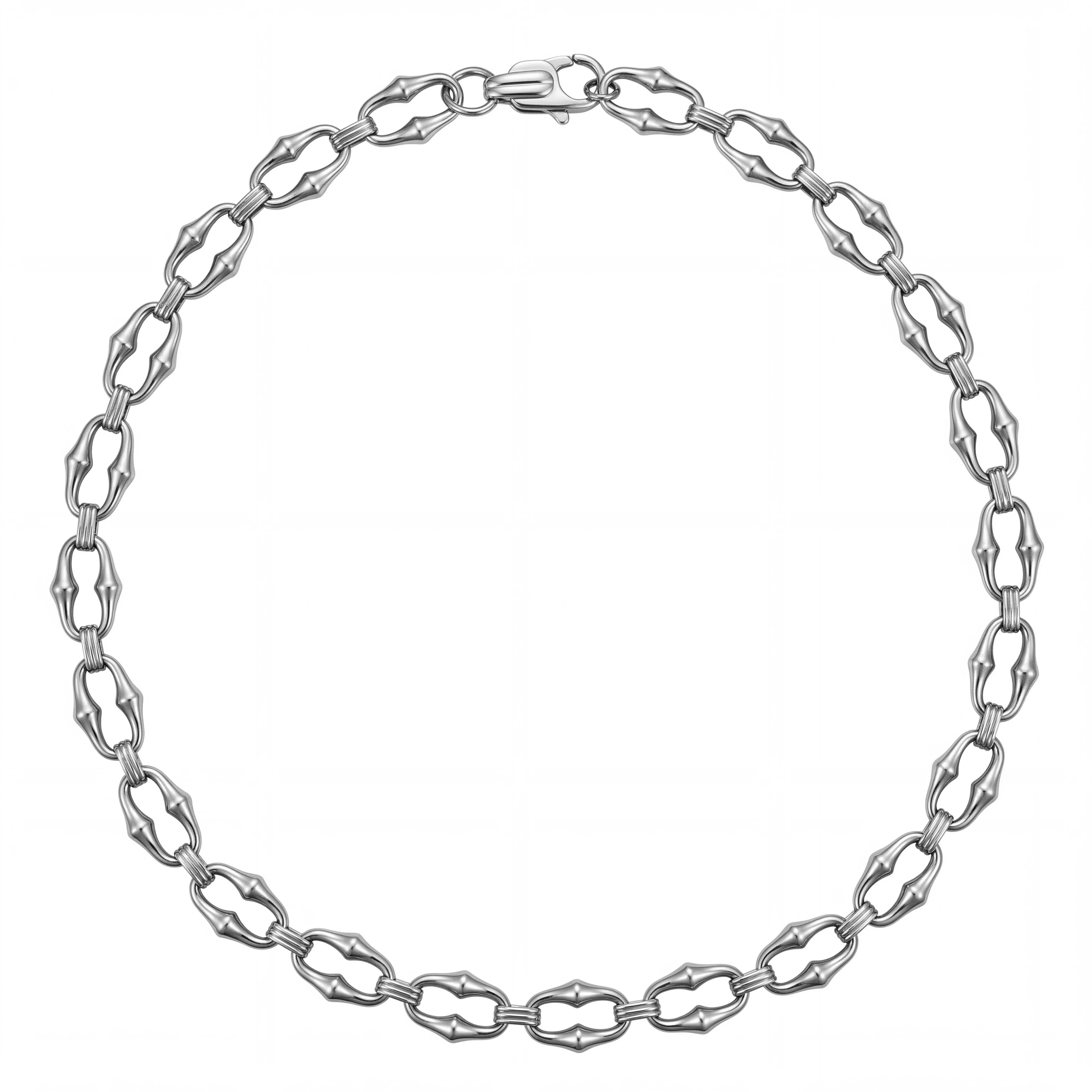 Punk Gothic HipHop Personalisierte Halskette für Männer und Frauen Mode Rock Splicing Halskette Charm Edelstahl Schmuck Accessoires – Detail 3