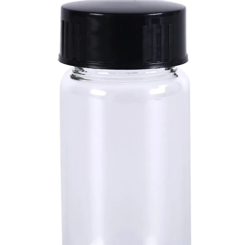 Clear Glass Sample Bottle Reagent Vials With Screw  Plastic Cap and PE Pad,Lab Small Flask Used For Sorting