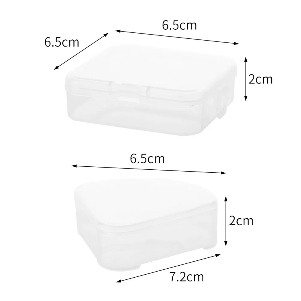 10Pcs Makeup Sponge Box Transparent Egg Holder Powder Puff Storage Travel Makeup Tool Organizer Powder Puff Case view 5