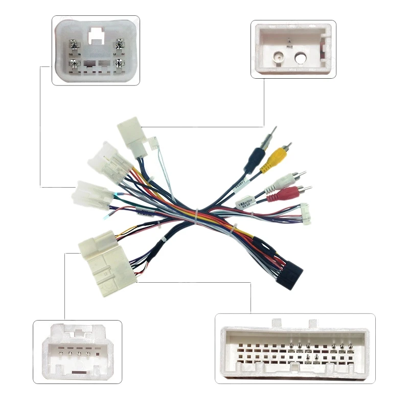 Cablaggio Radio per cavo di alimentazione Audio a 16pin per auto con scatola Canbus per Subaru Forester 2017-2019