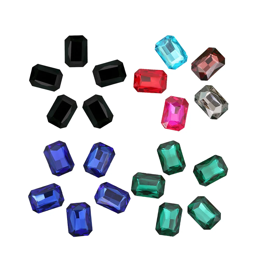 Nail Decorations Colorful Rhinestone Octagonal Drills Crystal DIY Jewelry Accessories Rhinestones